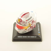 Looksmart Scuderia Ferrari F1 Charles Leclerc 2025 Chinese GP Mini Helmet Unisex - White - 1:5 Scale