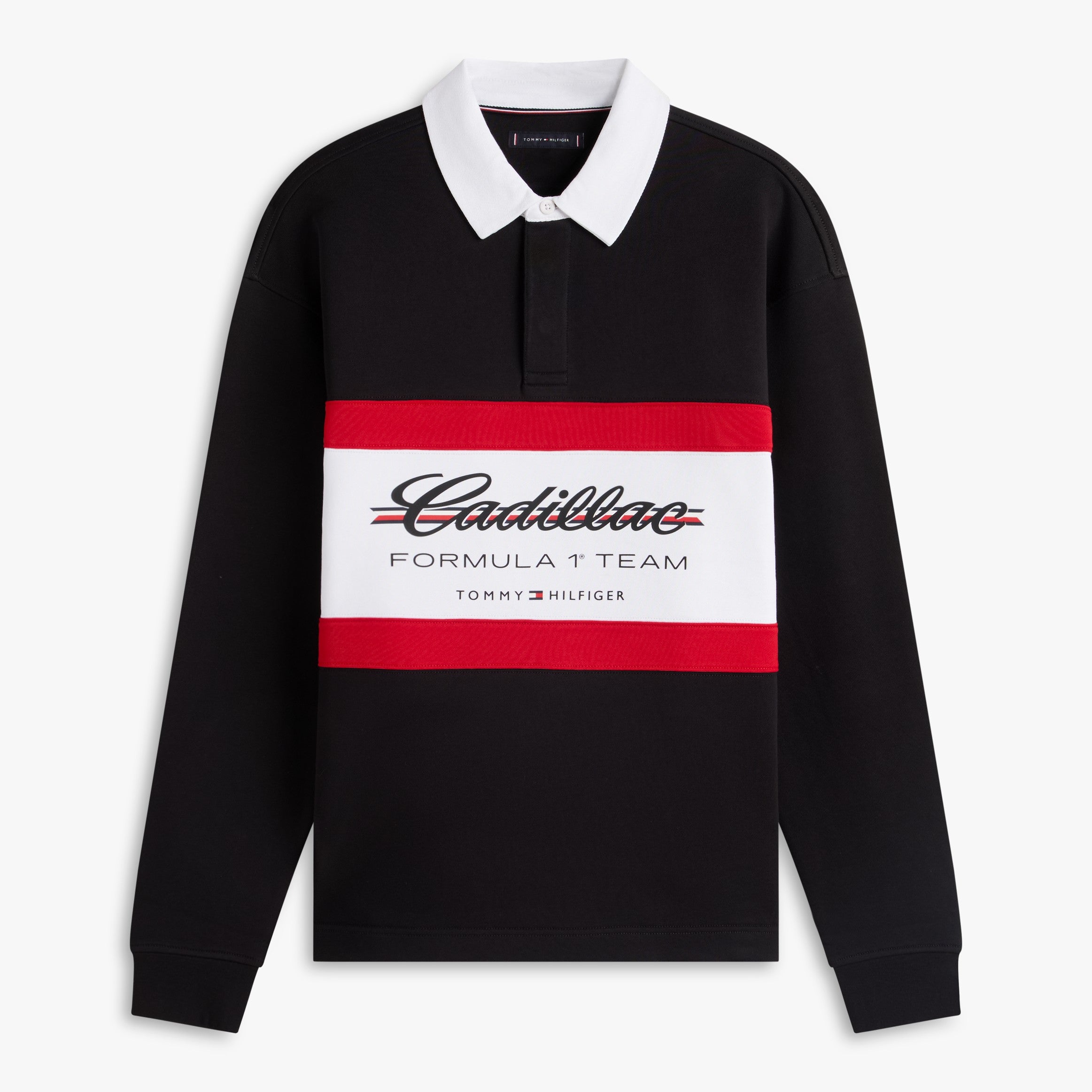 Cadillac F1 X Tommy Hilfiger Panelled Rugby Mens - Black