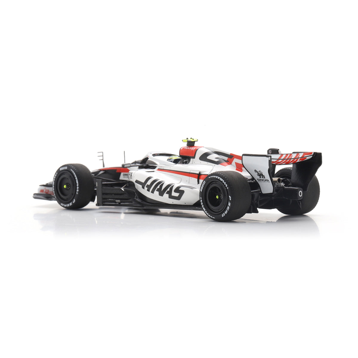 Spark TGR Haas F1 Team VF-26 Oliver Bearman 5th Chinese GP 2026 F1 Car Adults - White - 1:43 Scale