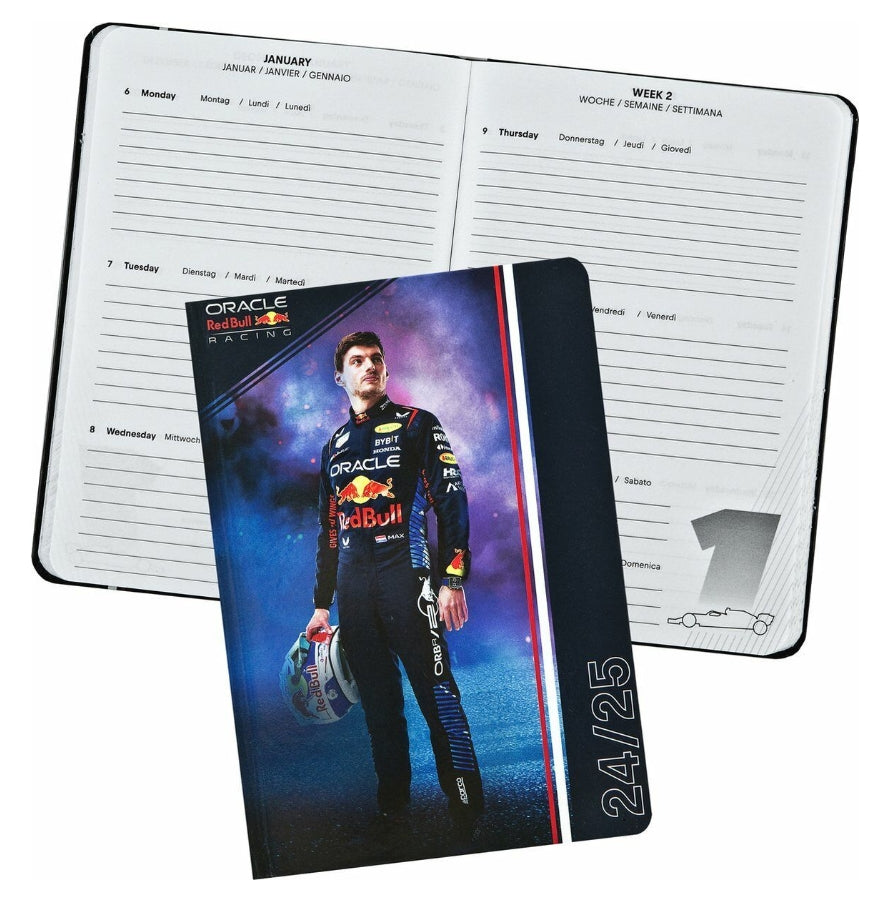 Red Bull Racing F1 Max Verstappen Agenda A5 Unisex - Navy