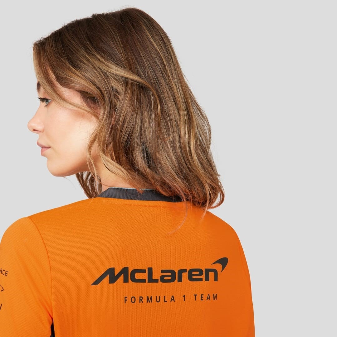 McLaren F1 2023 Team Set Up Tee Womens - Papaya