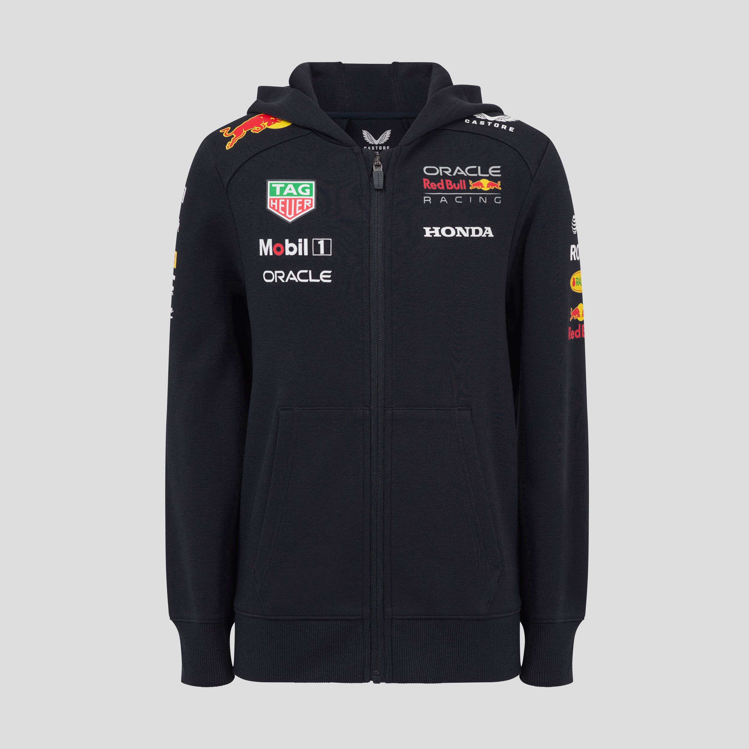 Red Bull Racing F1 Team 2025 Full Zip Hoodie Kids - Night Sky