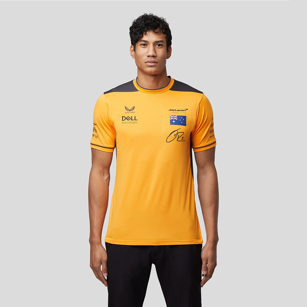 2022 McLaren Team Drivers Set Up Tee - Ricciardo - Papaya/Phantom