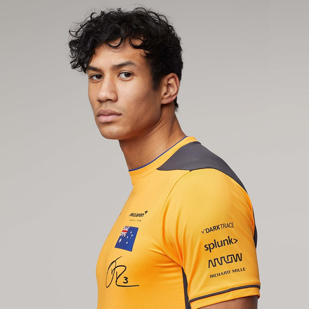 2022 McLaren Team Drivers Set Up Tee - Ricciardo - Papaya/Phantom