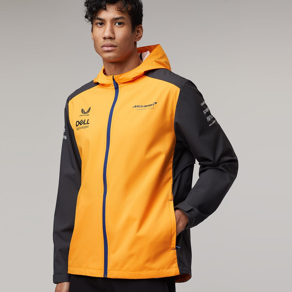 2022 McLaren Team Water Resistant Jacket - Papaya/Phantom
