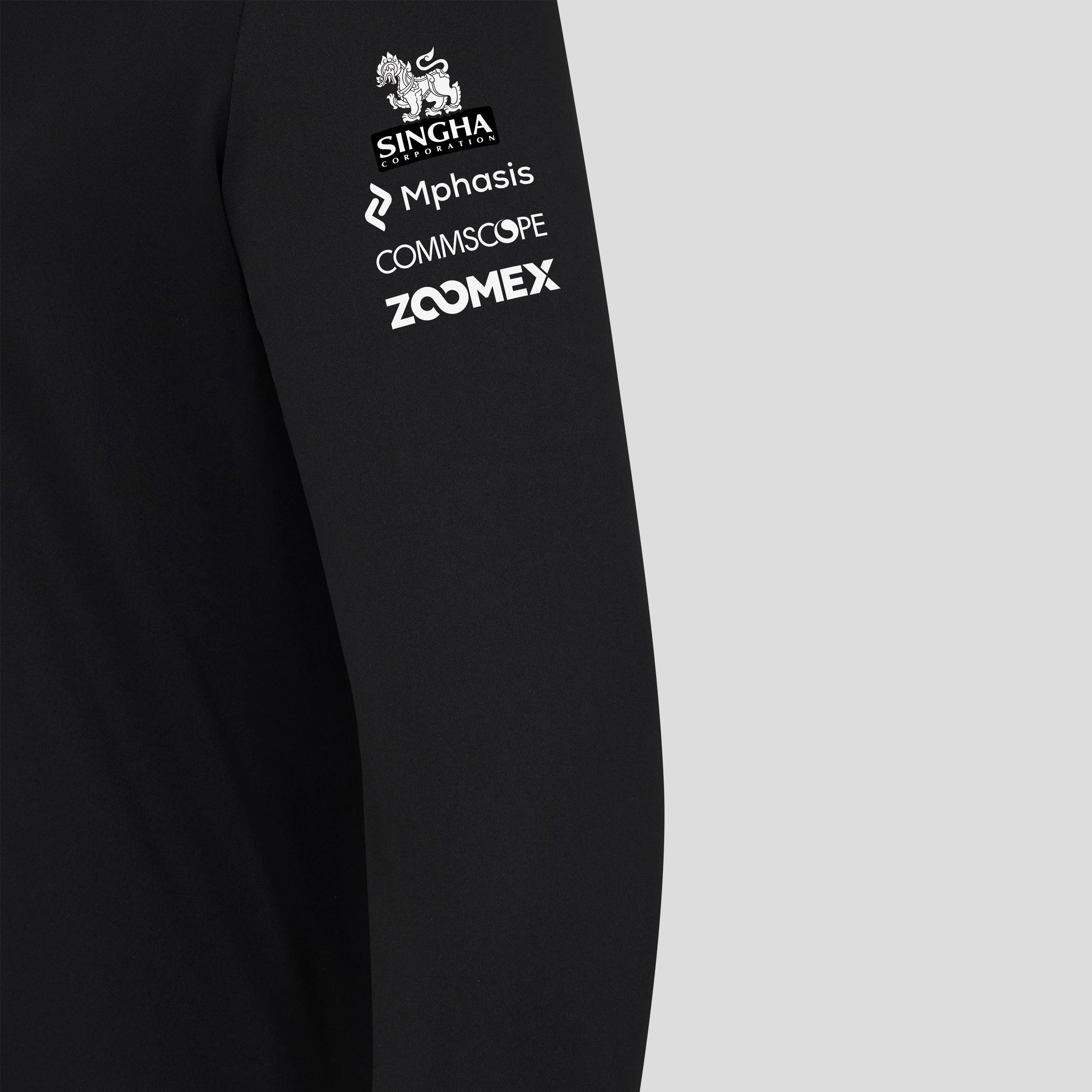 Haas F1 Team 2026 Quarter Zip Midlayer Unisex - Caviar / Flame